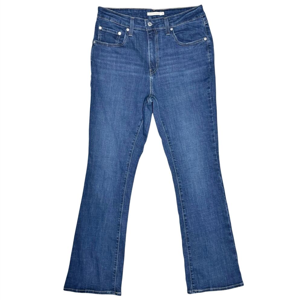 LEVI'S 725 High Rise Boot Cut Stretch Denim Jeans Medium-Dark Wash Size 31
